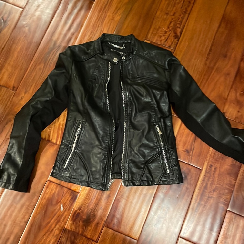 Express leather jacket.